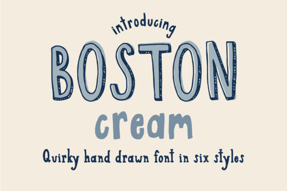 Boston Cream Display Font for Web Design