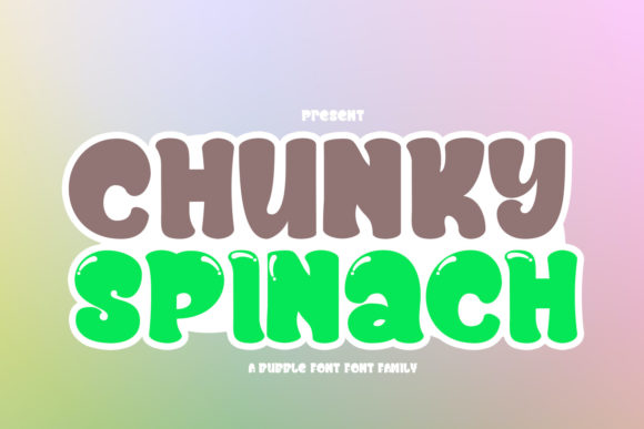Chunky Spinach: A Friendly Display Font for Creative Projects