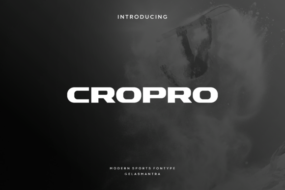 Cropro Font for Craft Projects and Commercial Designs