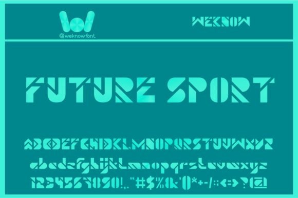 Future Sport: The Techno Display Font for Modern Creators