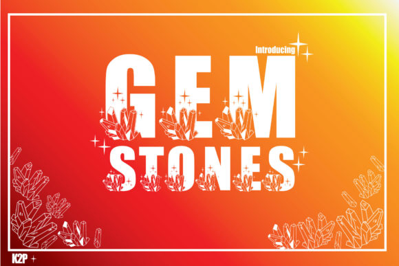 Gemstones Font for Bold Branding and Eye-Catching Designs