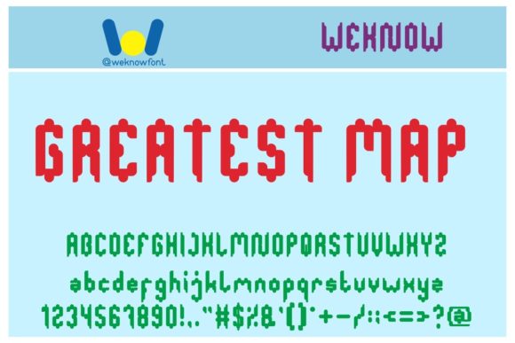 Greatest Map Font: A Stylish Display Choice