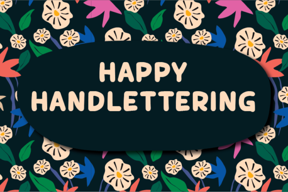 Happy Handlettering: A Chubby Display Font for Creative Makers