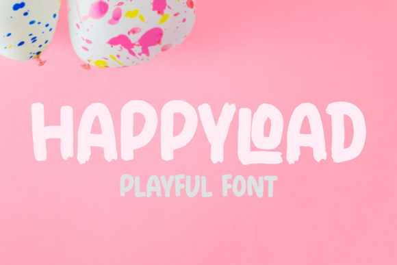 Happyload: A Playful Font for Creative Branding Projects