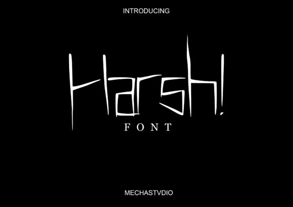 Harsh: The Squared Display Font That Elevates Small Business Branding