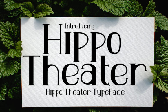 Hippo Theater Font for Romantic Handmade Creations