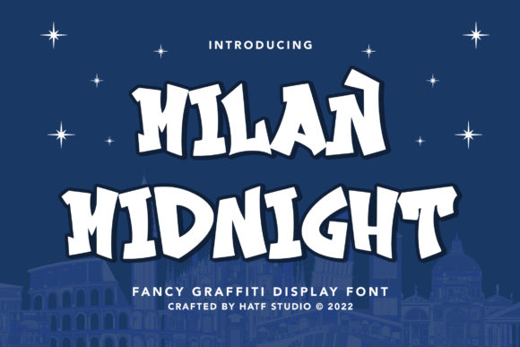 Milan Midnight – A Display Font with Street Art Soul