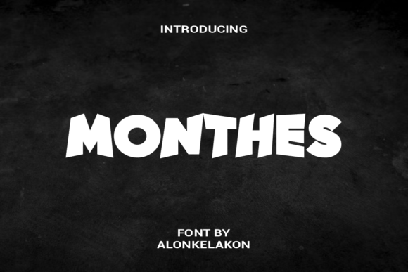 Monthes Display Font for Bold Web Design