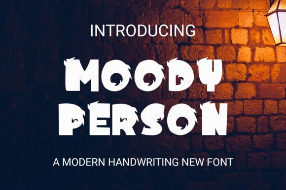 Moody Person Font for Handmade Projects and Branding