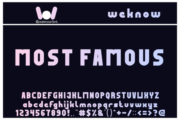 Most Famous: A Modern Display Font for Luxury Branding