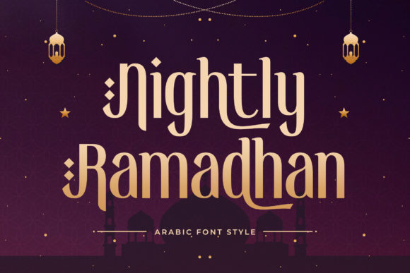 Nightly Ramadhan Font for Creative Projects and Branding