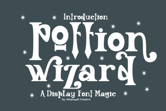 Pottion Wizard Display Font for Modern Web Design