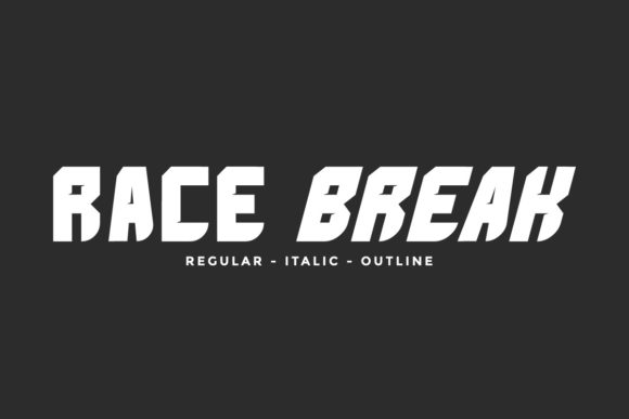 Race Break Font for Bold Branding and Eye-Catching Campaigns