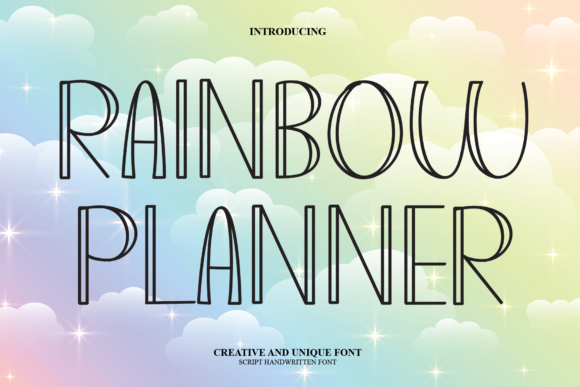 Rainbow Planner Font for Professional Branding and Creative Design