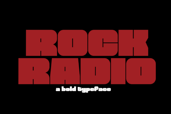 Rock Radio: A Bold Sans Serif Font for Dynamic Branding