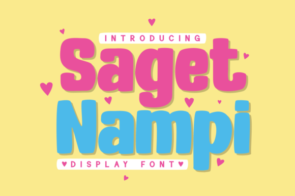 Saget Nampi: A Playful Display Font for Editorial Design