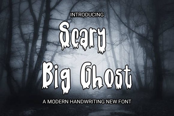 Scary Big Ghost Display Font for Halloween-Themed Web Designs