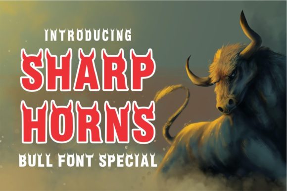 Sharp Horns: A Bold Display Typeface for Editorial Impact