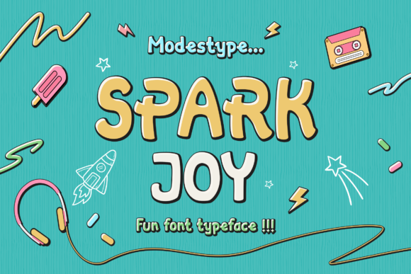Spark Joy: A Playful Display Font for Creative Branding