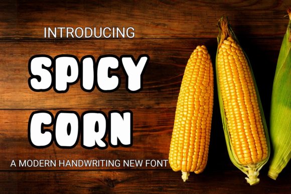 Spicy Corn: A Vibrant Display Font for Modern Web Design