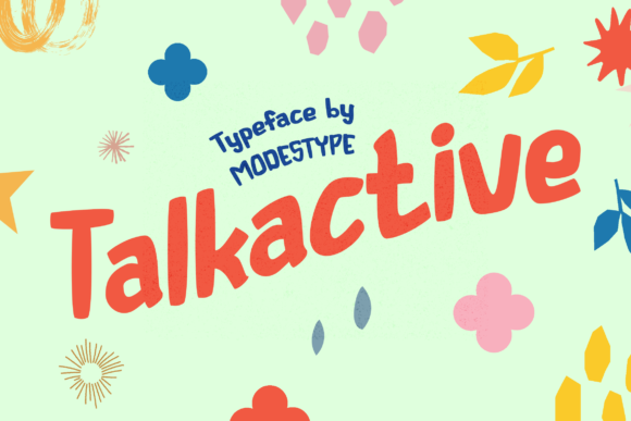 Talkactive Display Font for Web Design and Branding