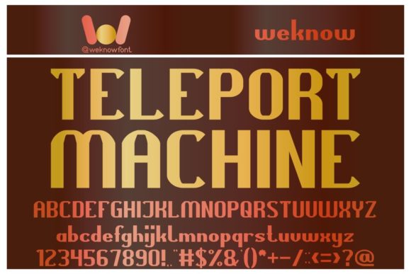 Teleport Machine: A Display Font That Transforms Handmade Creations