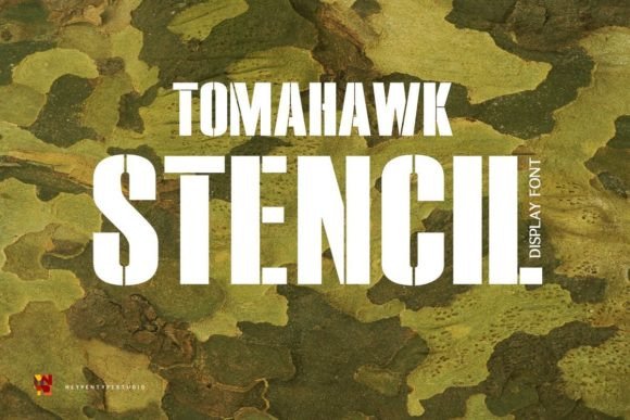 Tomahawk Stencil: The Bold Typeface for Strong Brand Identity