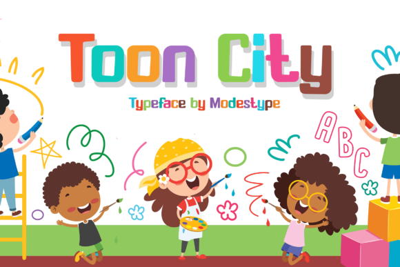 Toon City: A Playful Display Font for Web Designers