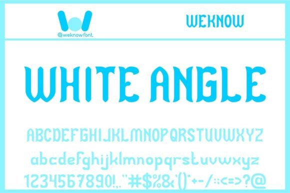 White Angle: A Modern Gothic Display Font for Bold Branding