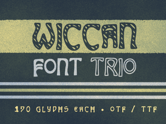 Wiccan Trio Display Font for Bold Visual Storytelling